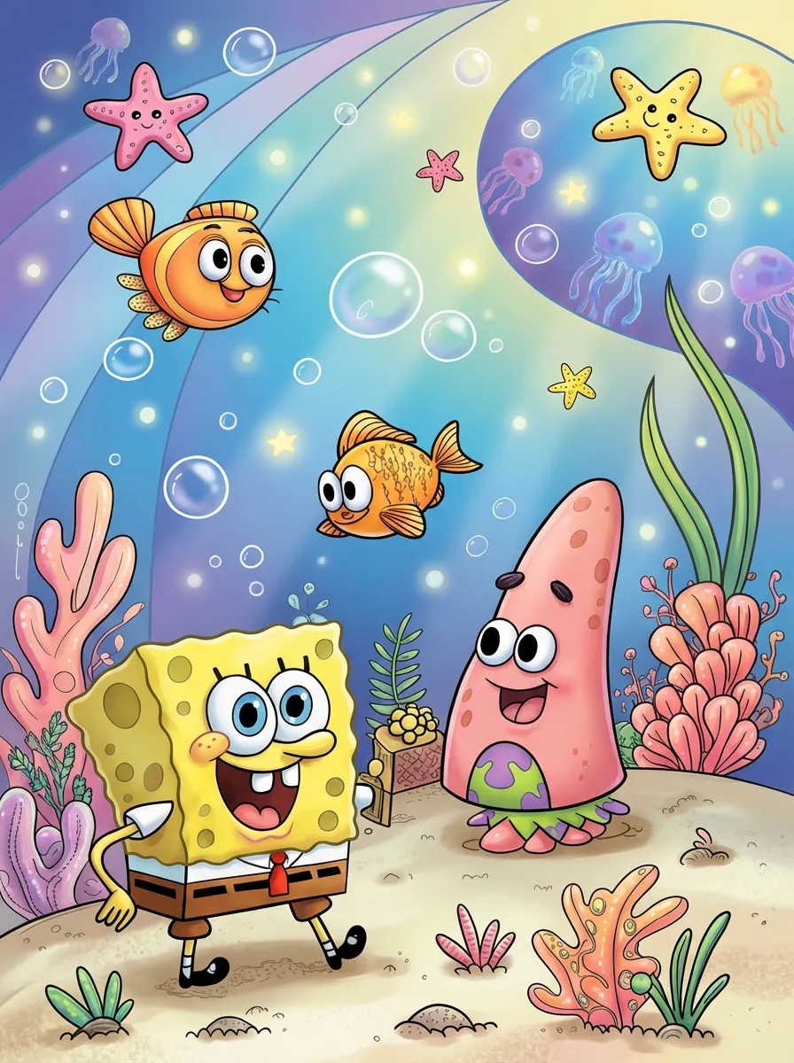 モノクロ漫画を彩色 - After